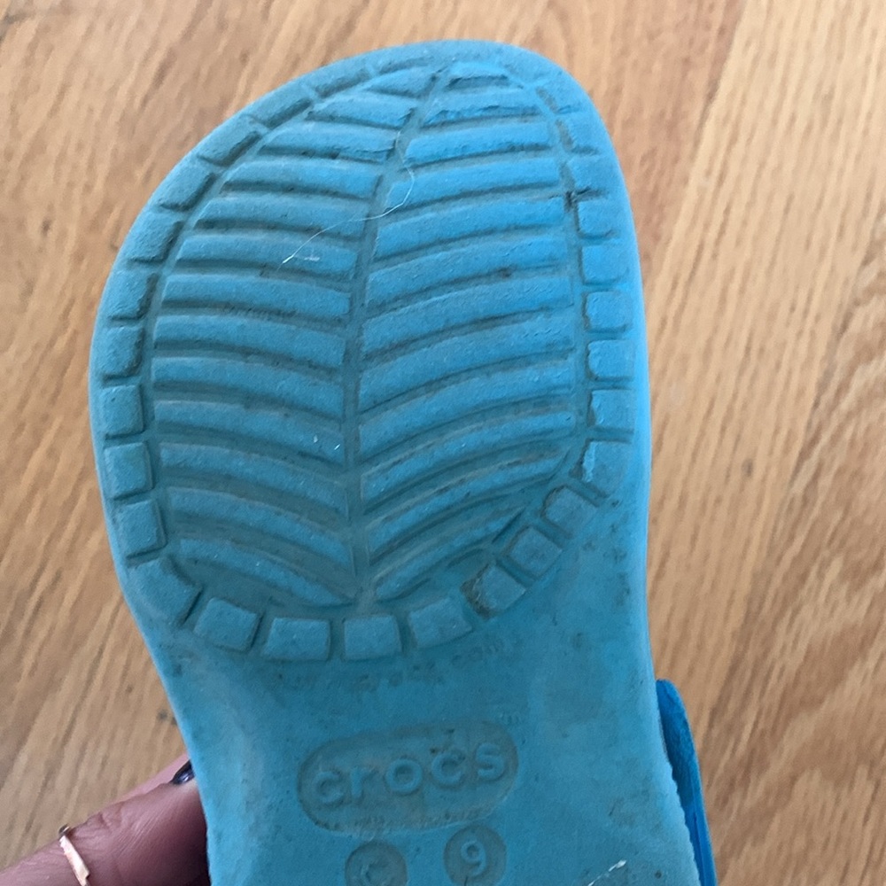 Marble blue Crocs - toddler size 9 - Picture 8 of 8